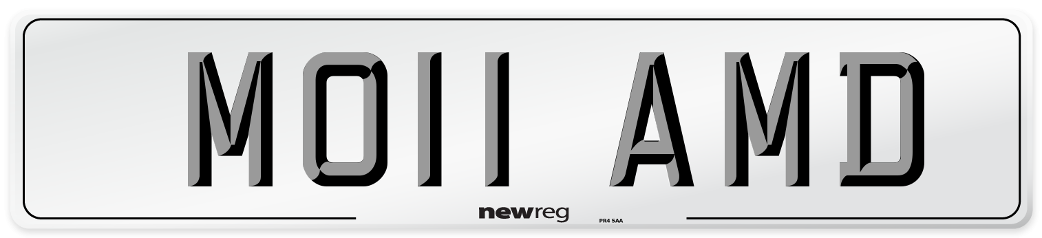 MO11 AMD Number Plate from New Reg